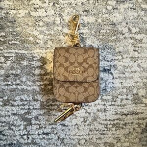 Coach Brown Keychain Pouch